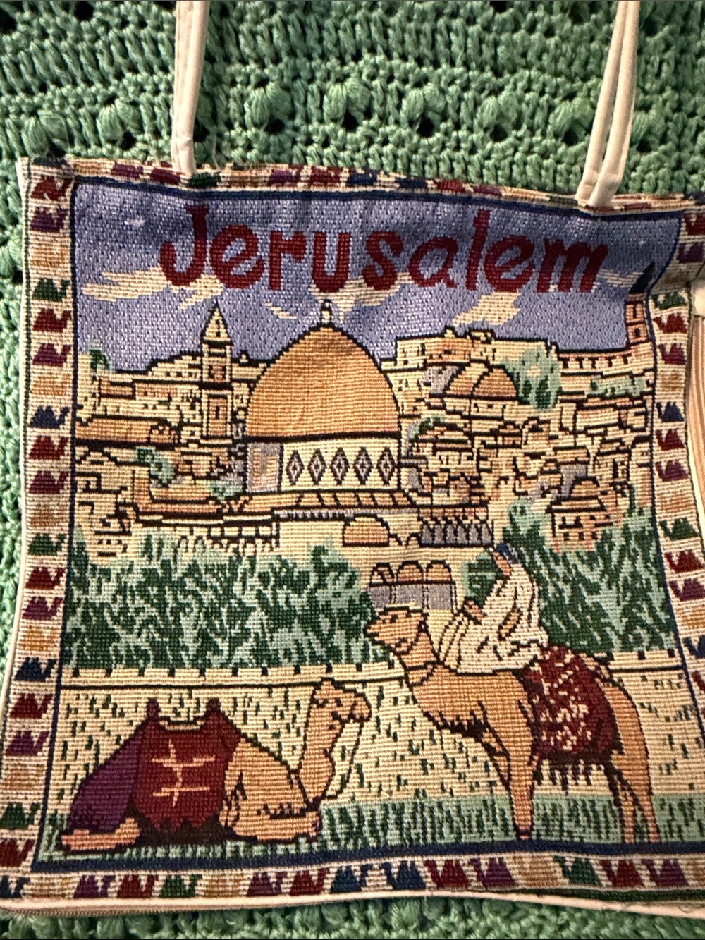 Jerusalem Tapestry Tote Bag in Multicolor - Picture 2 of 2